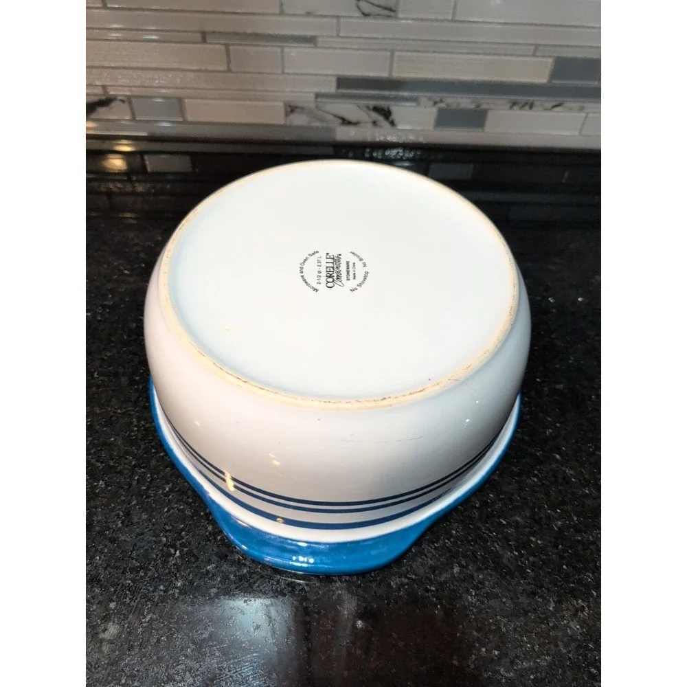 Corelle Coordinates Classic Cafe Blue‎ 2.5qt Covered Casserole Baking Dish LID